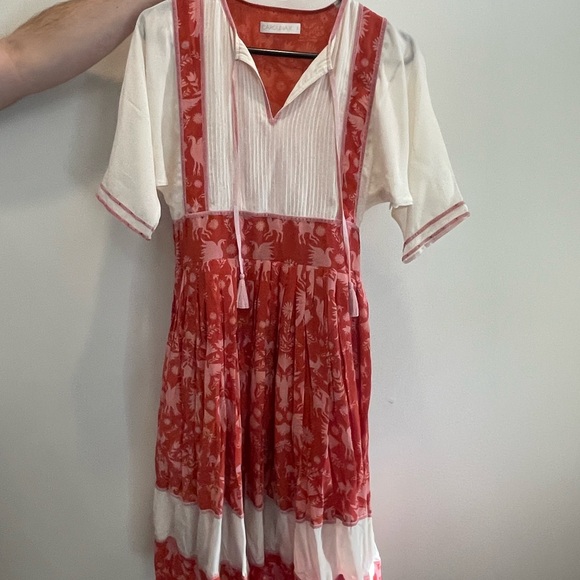 CarolinaK Red and White Floral Dress - Picture 2 of 4